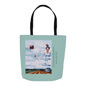 Tote Bags - A PLACE OF HER OWN 2