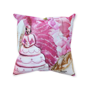 Throw Pillow: She Dreamt of Becoming a Cake and I Am